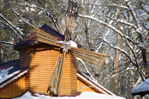 Wooden building mill