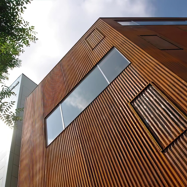 a wooden building with the word quot dumm quot on the side