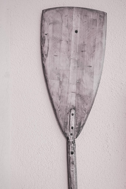 Wooden canoe paddle