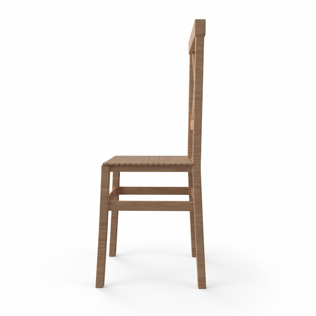 wooden chair 3d modelling