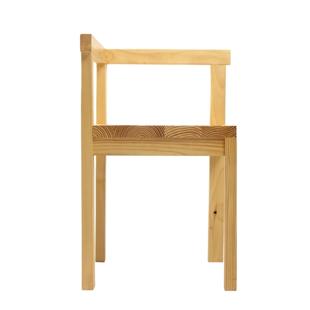 木製の椅子は、白い背景で隔離。