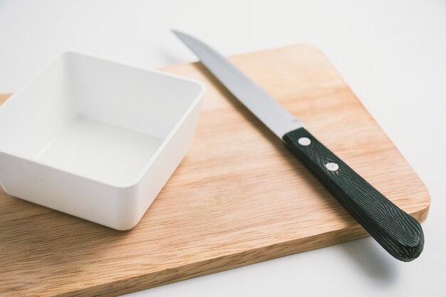 Wooden chopping block