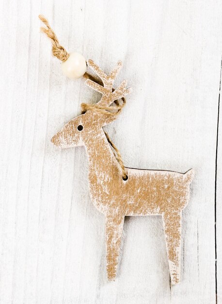 木製のクリスマス鹿
