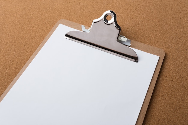 Wooden clipboard on wood 