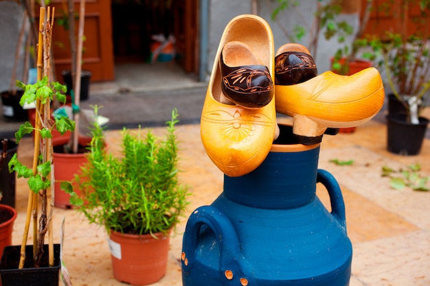 Wooden clogs