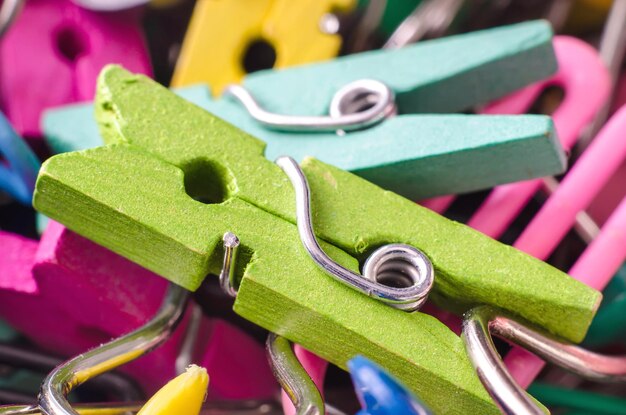 Wooden clothespins