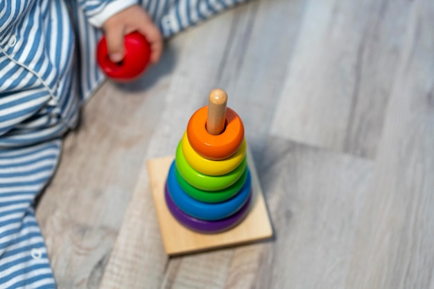 Wooden colorful toys