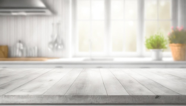 Photo wooden countertop on the background