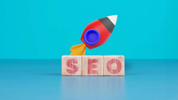 Деревянные кубики с SEO.