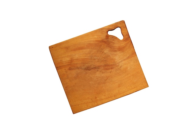 Photo wooden cutting board, serving board.