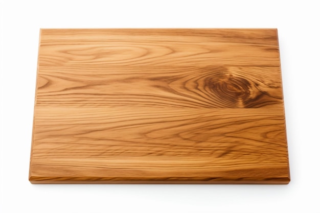 a wooden cutting board with a hole in the middle