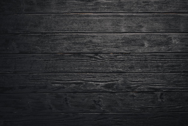 Wooden dark texture background Top view Free space