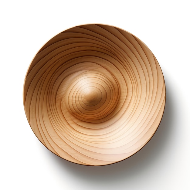 Wooden dish for mockup background