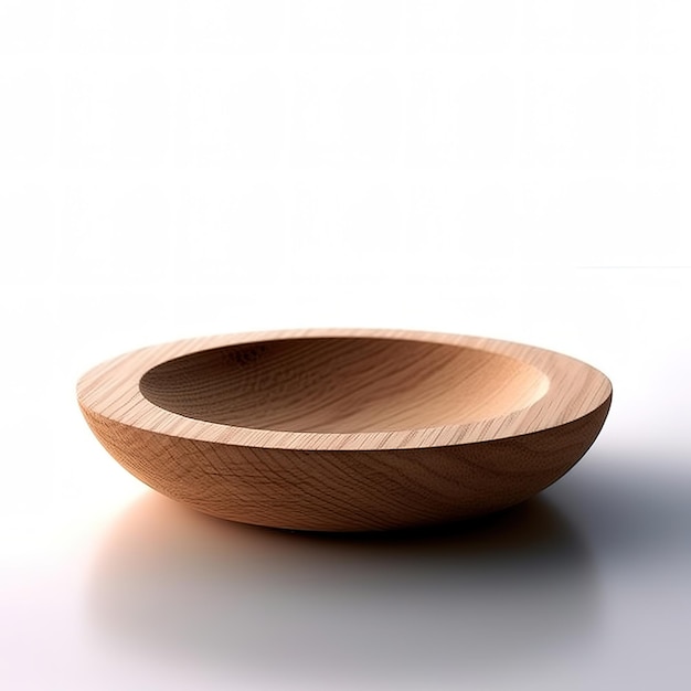 Wooden dish for mockup background