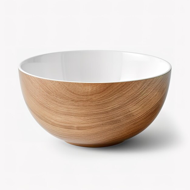 Wooden dish for mockup background