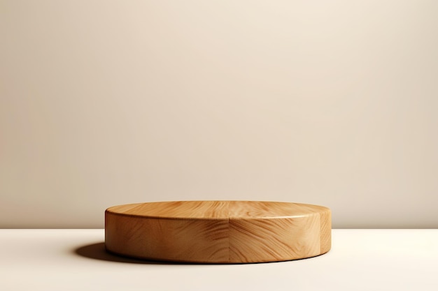 Wooden dish for mockup background