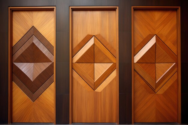 Photo wooden door exterior design