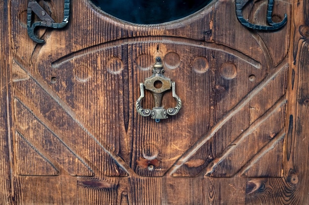 Wooden door texture background