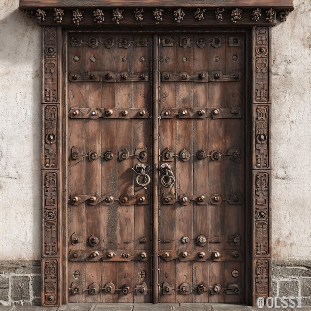 Photo wooden door