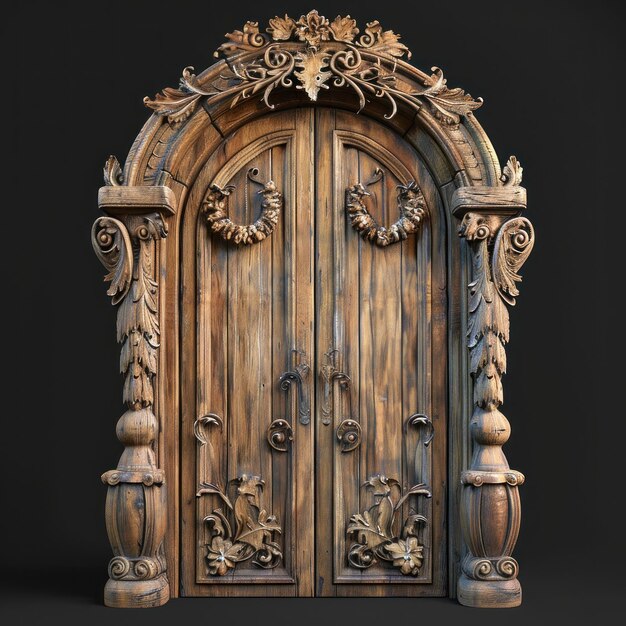 Photo wooden door