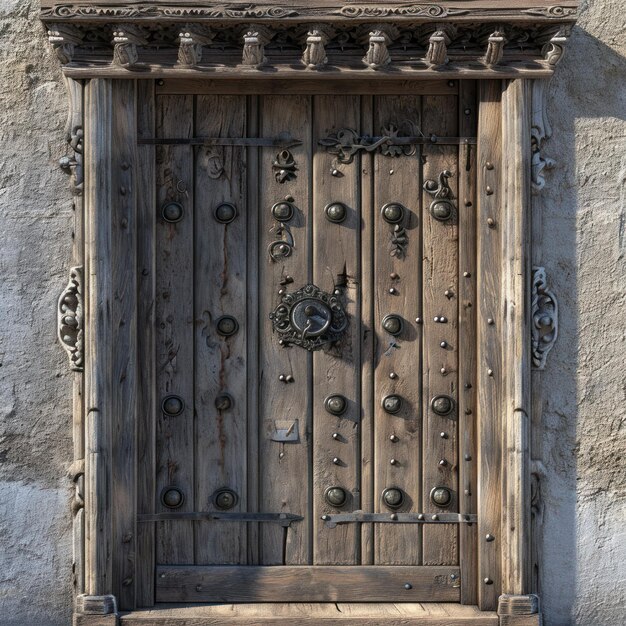 Photo wooden door