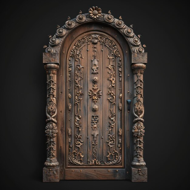 Photo wooden door