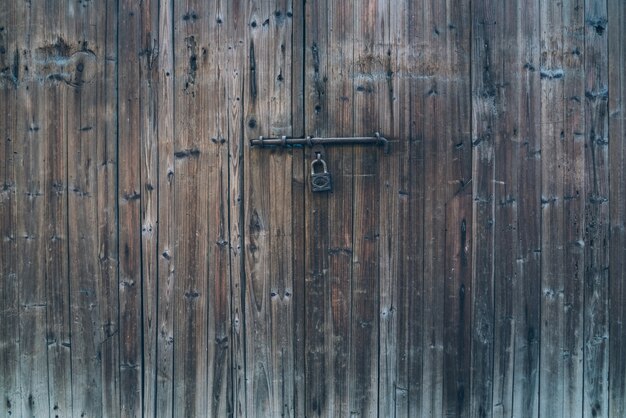 Wooden doors and locks for ancient buildings