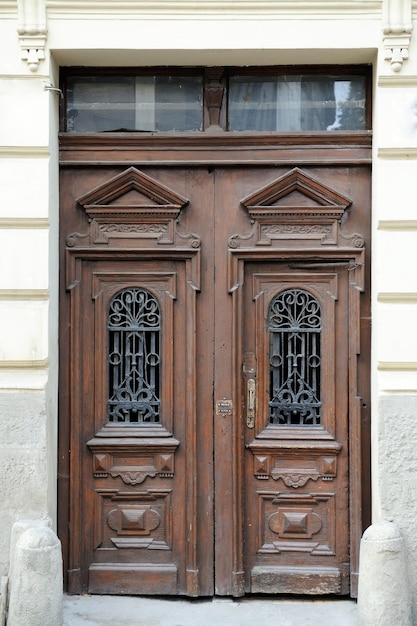 Wooden doors on the wall.