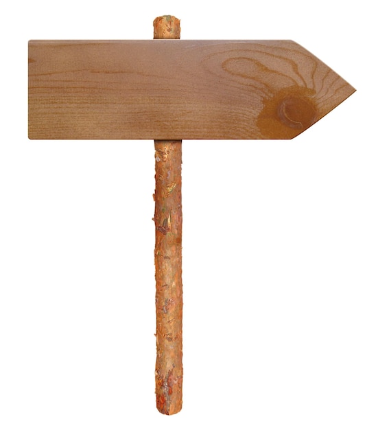 Wooden empty arrow