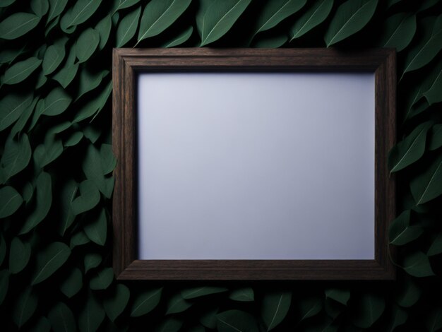 Photo wooden empty frame background