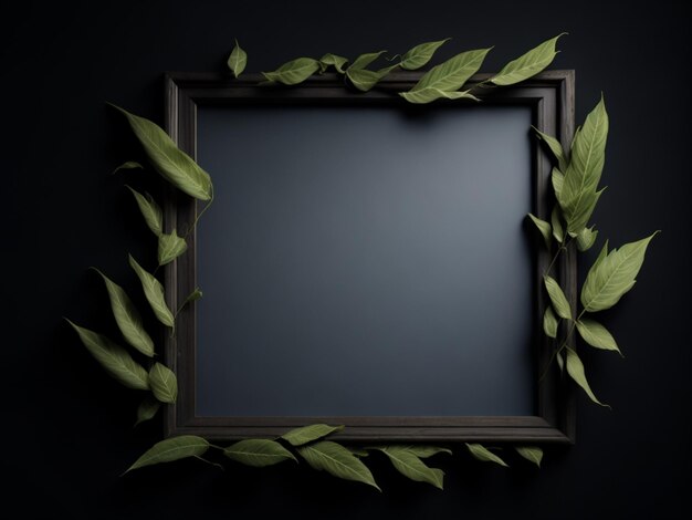 Photo wooden empty frame background