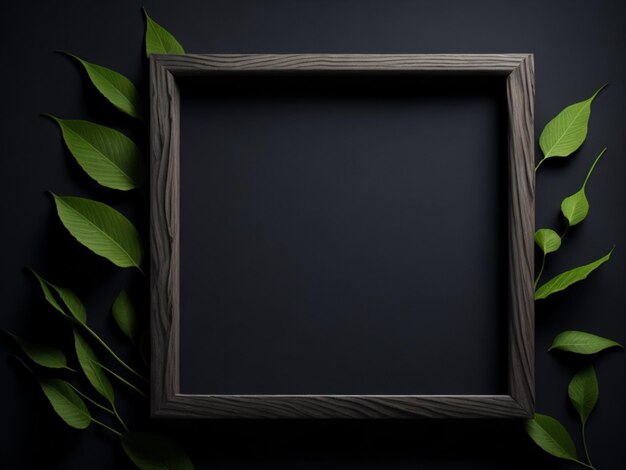 Photo wooden empty frame background