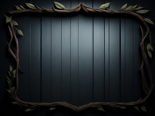 wooden empty frame background