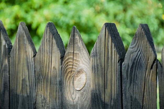 Wooden fence, the large plan.