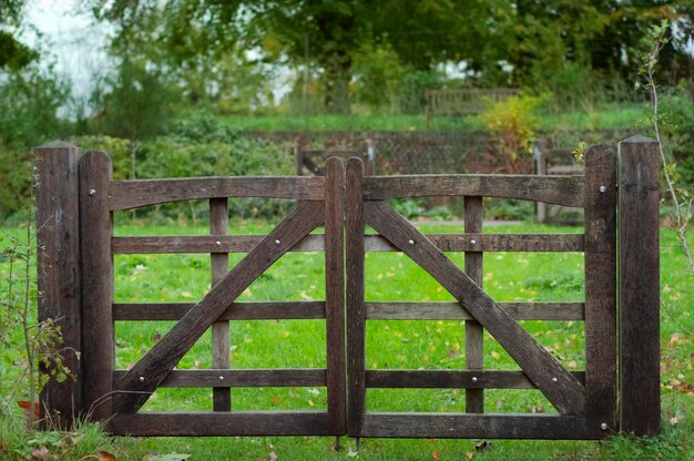 Photo wooden fence