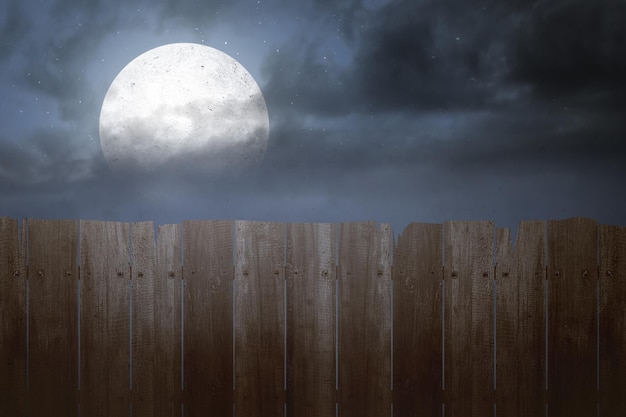 Photo wooden fence