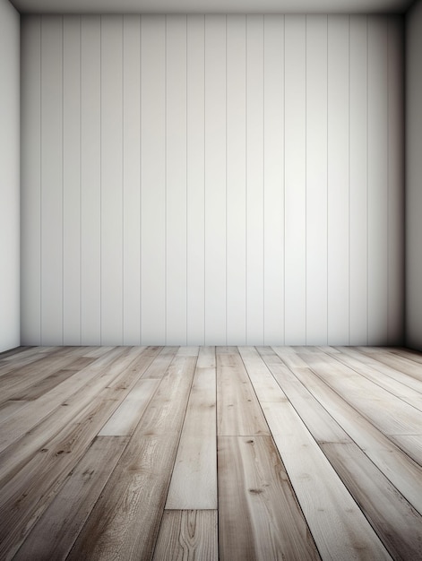 Wooden Floor Background Generative AI