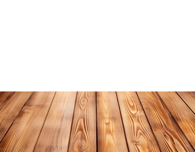 Foto pavimento in legno isolato su sfondo bianco con spazio per la copia del testo