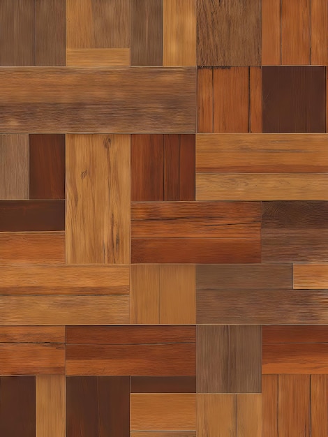 A wooden floor with different textures and textures.