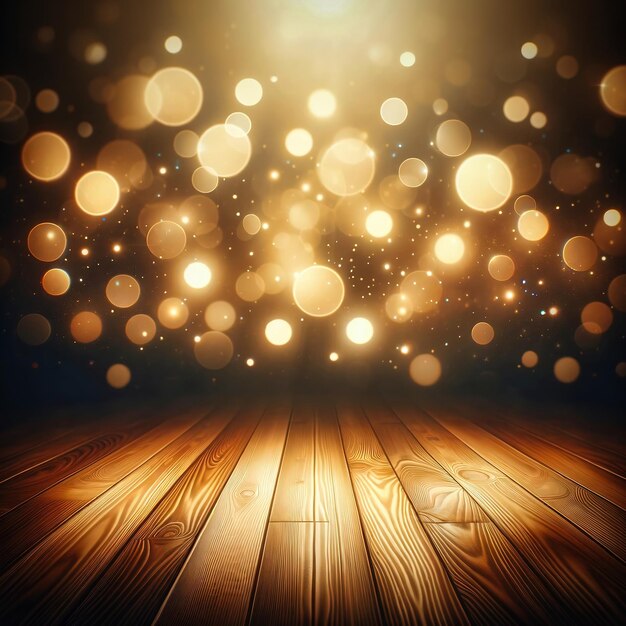 Фото Деревянный пол с светлыми точками