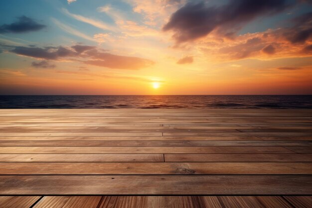 Wooden floor with natural background for product background