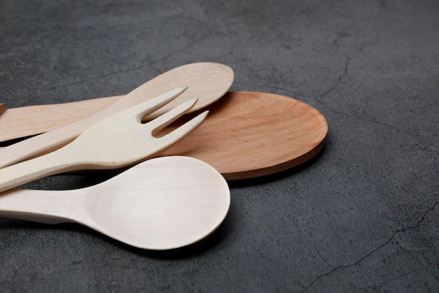 Wooden fork spoon spatula wooden kitchen utensils