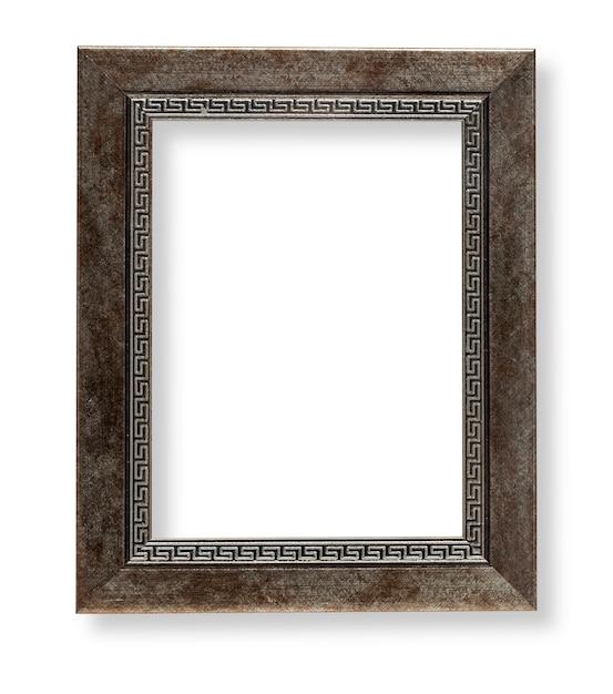 Wooden frame isolated on white