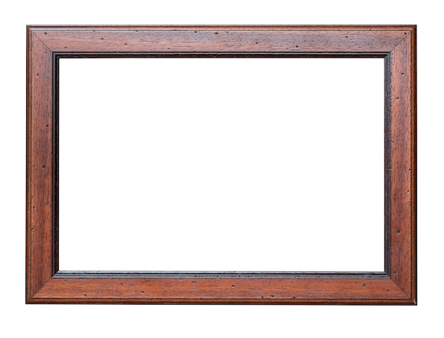 Wooden frame isolated