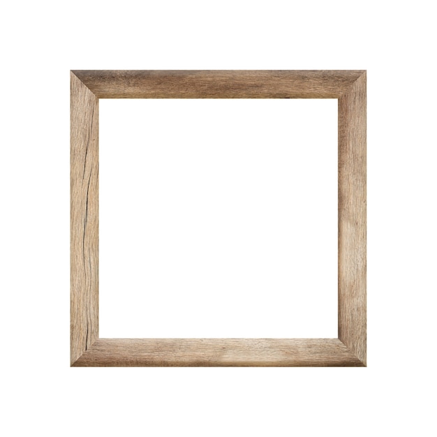 Wooden frame Picture isolated on white background for design in your work concrpt interior decoration.