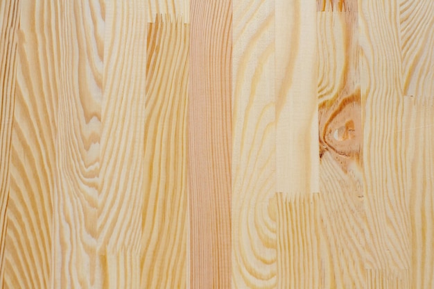 Фото Деревянная мебельная доска текстура доски, склеенной из ламель с узлом