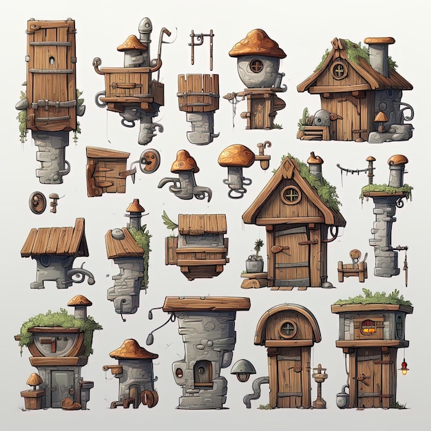 Wooden Game Assets