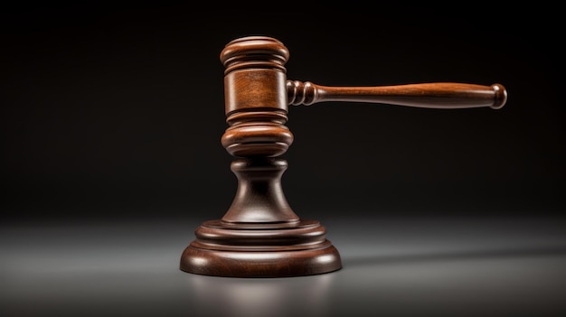 a wooden gavel on table