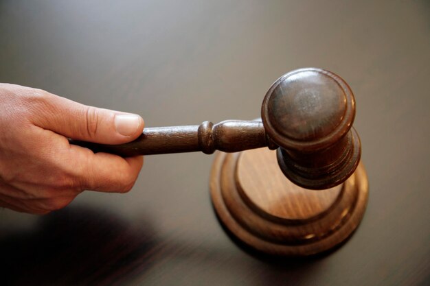 Wooden gavel