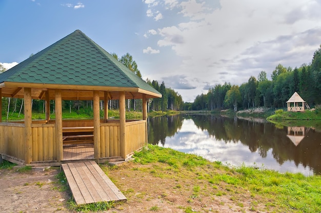 Wooden gazebo